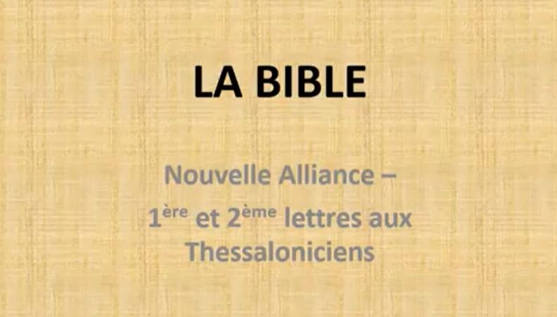 bible lettres paul aux thessaloniciens