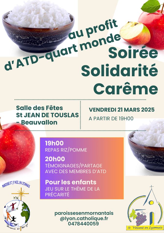 soirée solidarité carême 2025