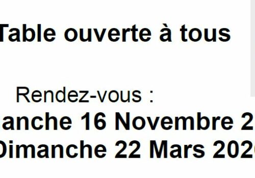 Table Ouverte 2025 11