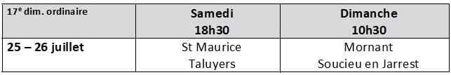 25 26 juillet